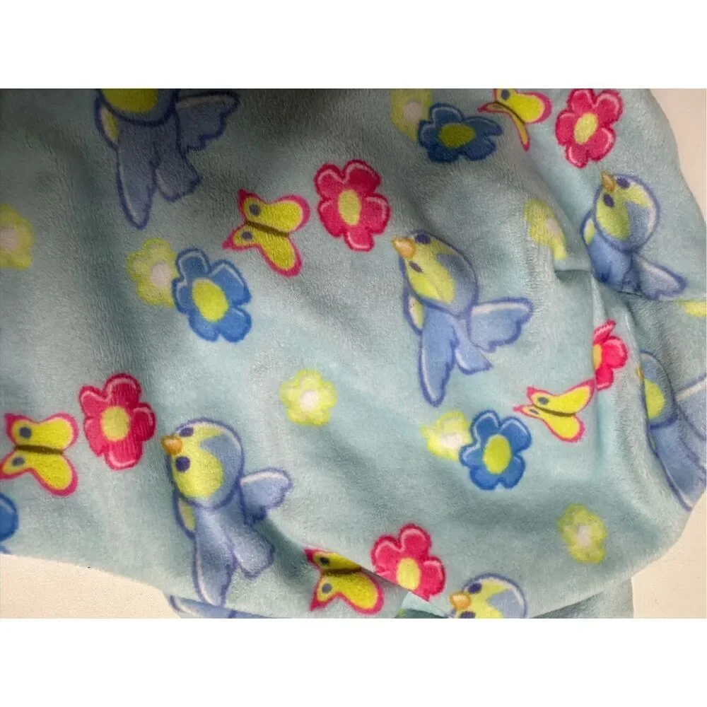 Disney Parks Blue Hei Hei Moana Fleece Lined Chin Strap Baby Infant Hat EUC OS